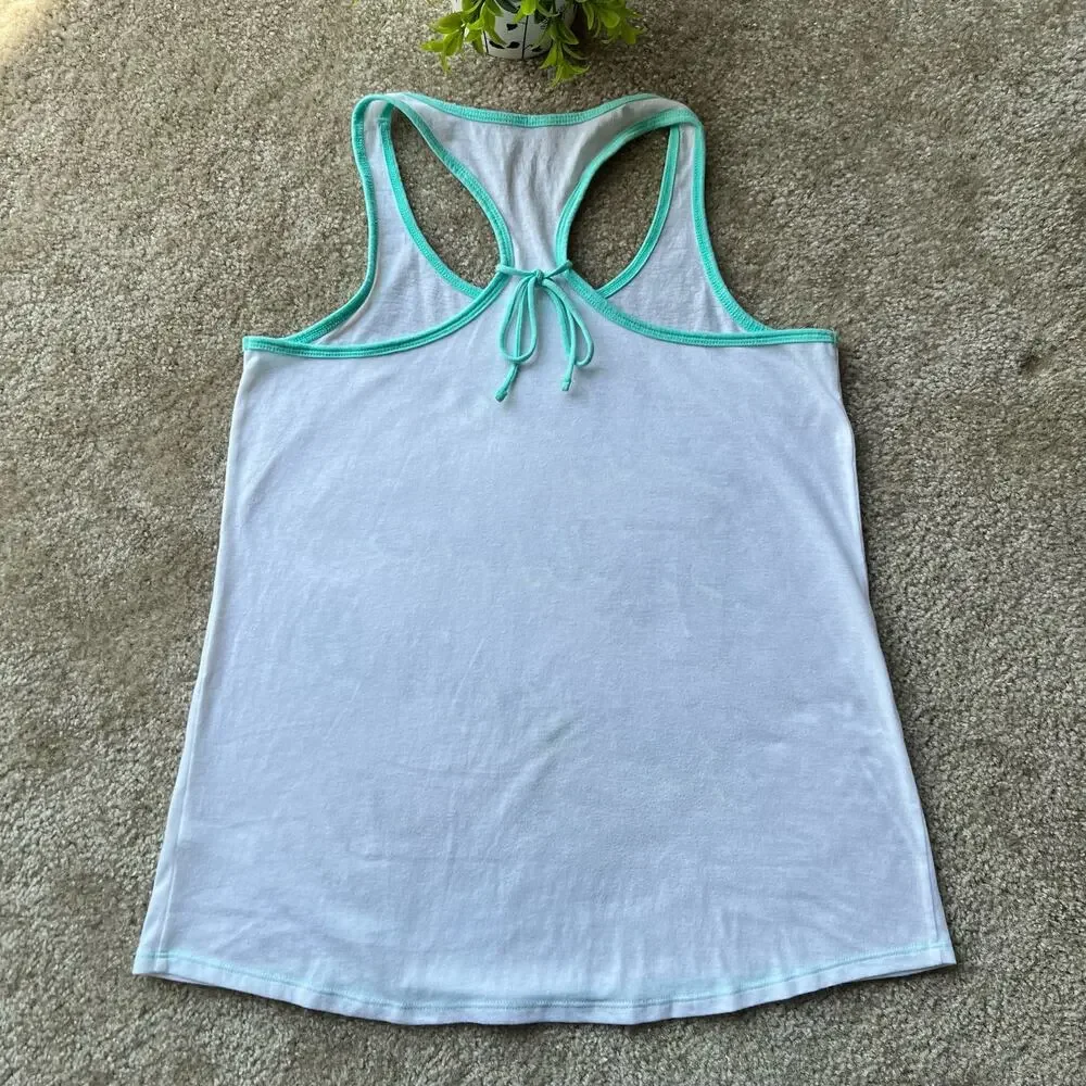 Justice White and Light Gray Racerback Graphic Tank Tops Set of 2 Size: 16